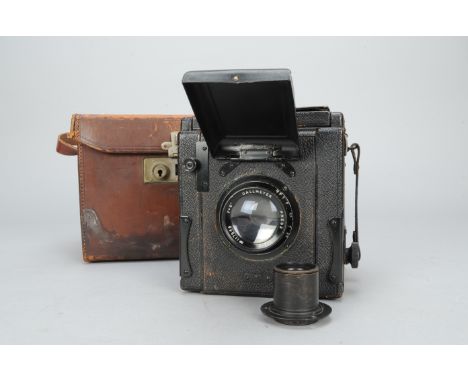 A J H Dallmeyer Soho Reflex Quarter Plate Camera, probably a rebadged Marion Soho camera, with a Dallmeyer Press 6 in f/3.5 l