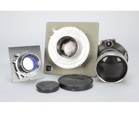 Large Format Lenses,  a Schneider-Kreuznach Tele-Xenar 360mm f/5.5 lens, shutter working, elements F, smearing, fungus, inter