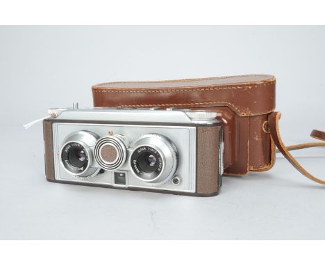 An Iloca Stereo IIa 35mm Camera, serial no 327981, neat previous owner's name and address label on top plate, shutter not wor