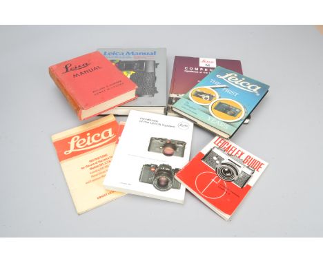 Leica Literature, including Leica Manual by Willard D Morgan, Henry M Lester, Leica The First 60 Years, Leica Manual by The C