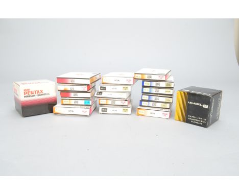 A Quantity of Boxed Hoya Filters, comprising 49mm Skylight 1B (6), Skylight 1A (1), Colour Correction 81A (1), 80B (1), Cross
