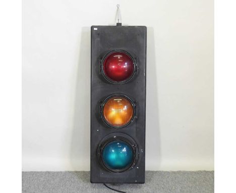 A traffic light, 122cm high, wired as a light