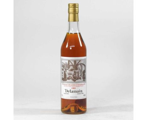 A bottle of cognac grande champagne, 1983, Delamain, bottled in 2009, 70cl