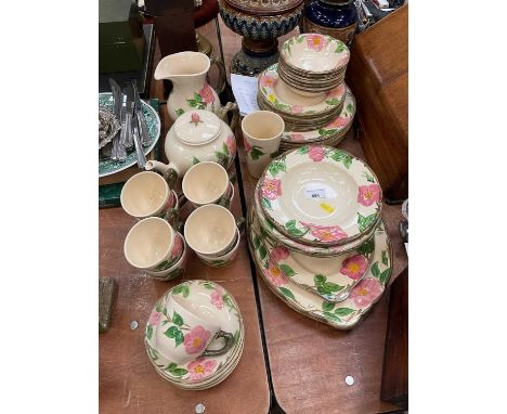 Franciscan floral tea and dinner service.