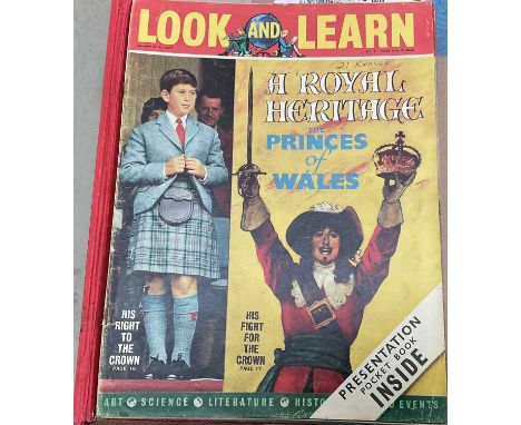 'Look and Learn' children's pictorial general knowledge magazines to include a complete run from the first edition issue numb