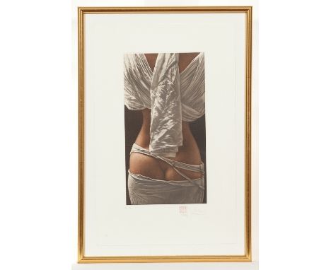 * WILLI KISSMER (GERMAN b.1951), 
RUCKENAKT II 
etching, signed and marked 'EP' in pencil and studio stamped 
39cm x 20cm 
Mo