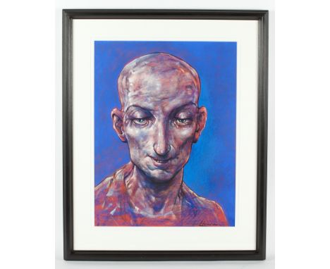 PETER HOWSON OBE,
JEKYLL
pastel on paper, signed
65cm x 50cm
Mounted, framed and under glass 