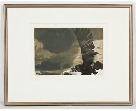 * HUGHIE O'DONOGHUE (BRITISH b.1953),
THE ROUND LAKE
limited edition etching, signed, titled, numbered 2/35 and dated '91 in 