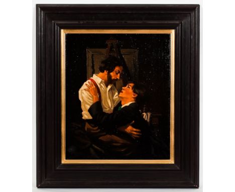 * JACK VETTRIANO OBE,
CHEATING HEARTS (SCENE FROM THERESE RAQUIN)
oil on canvas, signed 'Vettriano' (lower left)
61cm x 50cm
