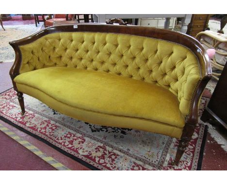 Early Victorian mahogany framed sofa