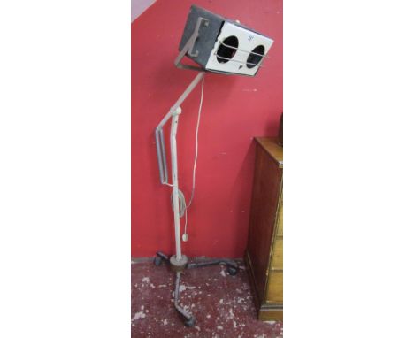 Large retro stage light on stand