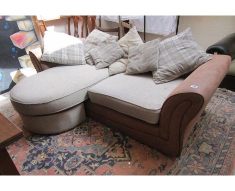 Large corner sofa with cushions