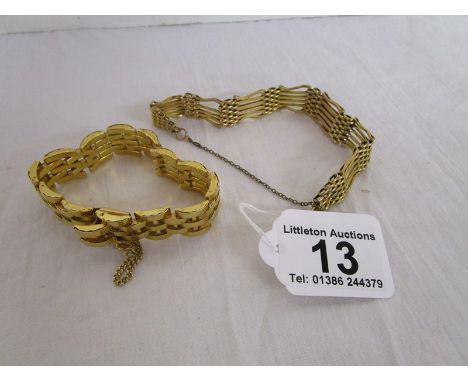 Gate bracelet with another (1 possibly gold)