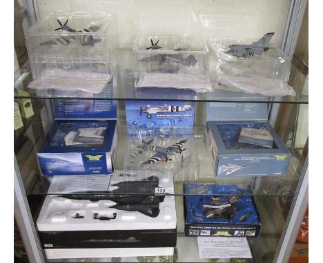 8 model diecast airplanes - Mostly Corgi to include examples signed by pilots &amp; crew