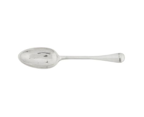 GLASGOW - A SCOTTISH PROVINCIAL TABLESPOON  ADAM GRAHAM   marked AG, town mark, AG, townmark, of large Hanoverian pattern wit