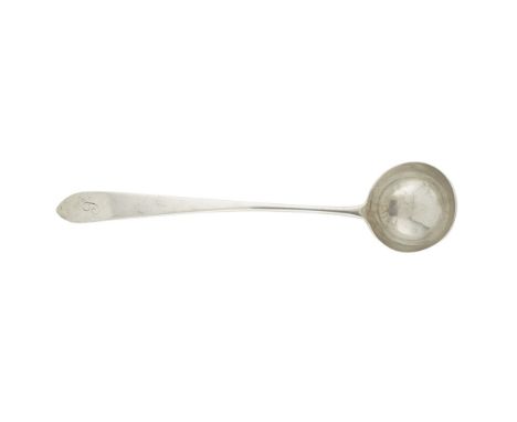 BANFF - A SCOTTISH PROVINCIAL TODDY LADLE  JOHN KEITH   marked IK, B, H, of Celtic Point pattern with script initial S to ter
