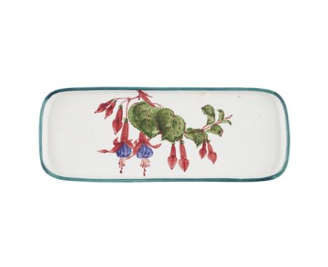 A WEMYSS WARE GALLERIED TRAY  'FUCHSIA' PATTERN, CIRCA 1900   impressed maker's mark WEMYSS WARE / R. H. &amp; S., printed re