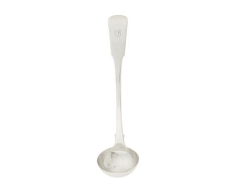 GREENOCK- A SCARCE SCOTTISH PROVINCIAL TODDY LADLE  JOHN SUMMERS   marked S.S, A, heart-shaped punch twice, of Fiddle pattern