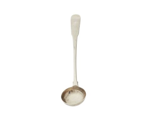 MONTROSE - A SCOTTISH PROVINCIAL TODDY LADLE  JOHN GLENNY   marked IG, hammer IG in script, rose head, IG, of Fiddle pattern 