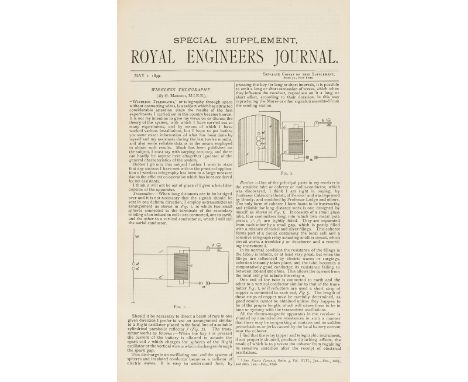 NO RESERVE Marconi (Guglielmo Marconi, inventor and electrical engineer, 1874-1937).- The Royal Engineers Journal [The first 