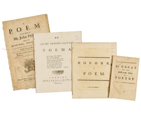 Swift (Jonathan).- When the Cat's Away, The Mice May Play..., [Foxon, W384], for A. Baldwin, 1712 § [Parnell (Thomas)] An Ess