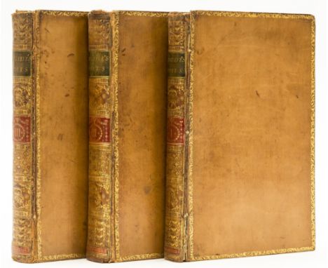 Congreve (William) The Works, 3 vol., engraved portrait frontispiece and 5 plates, light offsetting and occasional scattered 