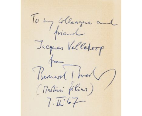 Vellekoop (Jacques).- Breslauer (Martin) Martin Breslauer. Erinnerungen, Aufsätze, Widmungen, signed presentation copy from B