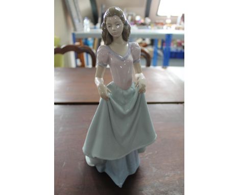 A large Nao figure, girl with flowing dress 