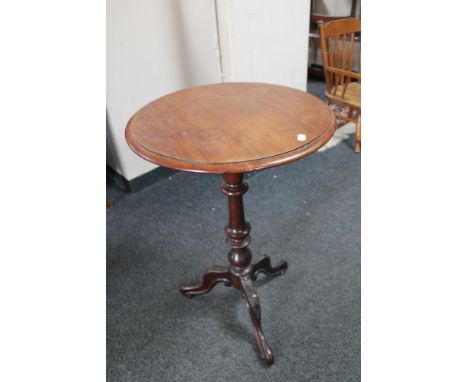 A 19th century mahogany occasional tripod table 