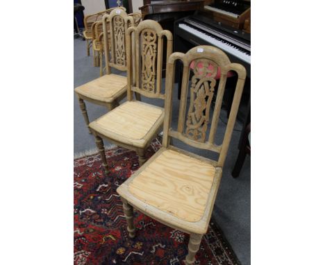 Three light oak bedroom chairs 
