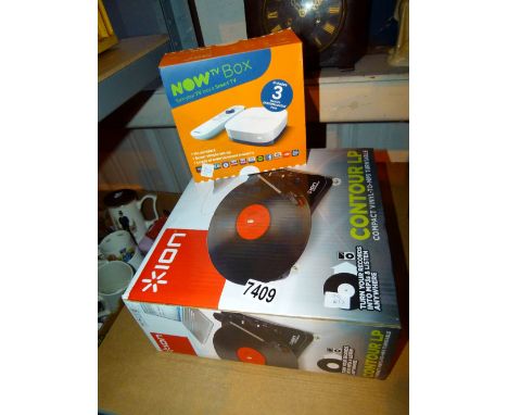 Now TV box and a vinyl to disc player and recorder