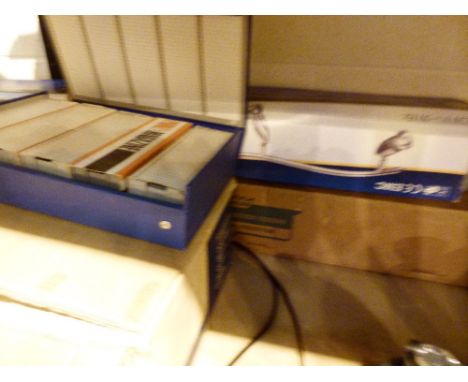 Slide projector and box of slides