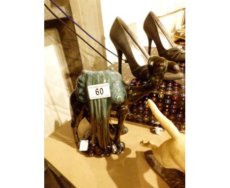 Blue mountain ceramic camel figure