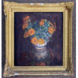 Attributed to Susan Townsend, still life of flowers, oil on board, inscribed 'Susan Townsend (