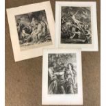 Schelte Adams Bolswert (1586-1659), after Anthony Van Dyck, two engravings: 'Elevation of the