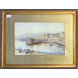 Ethel Sophia Cheeswright (British, 1874-1977), St Peter Port, Guernsey, watercolour, signed, 29x45.