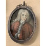 Circle of Jacques Bisson (French, d.1737), Portrait of a gentleman, inscribed 'Bisson. Pinxit