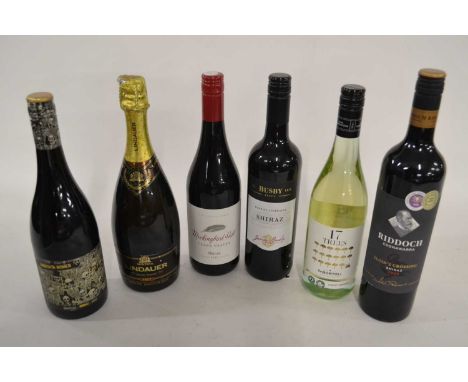 Mixed Australian Red and White Wine, Lindauer Special Reserve Brut Sparkling, 6 bottles