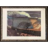 After Claughton Pellew (1890-1966), "The Train", limited edition lithograph in colours, numbered