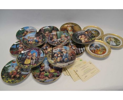 A group of collectors plates by Hummel, published by Danbury Mint