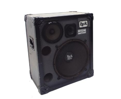 Zeck PA12/3P speaker cabinet, ser. no. 78007, with Electro-voice EVM Pro-line speakers, untested
