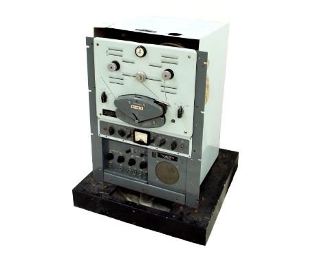 Interesting E.M.I reel-to-reel tape recorder bearing a label inscribed J/S Cat no. 5835-99-580-026, Recorder-Reproducer, Soun