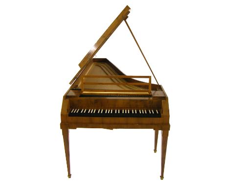 A grand piano after Anton Walter, Vienna, circa 1795, by Derek Adlam, Welbeck, 1987, the case veneered in yew, the keyboard, 