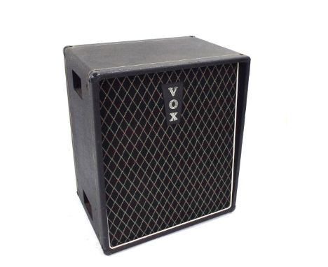Vox R160 Max speaker cabinet, ser. no. 81245, impedance 8 0HMS, missing front grille, casing in tired condition, untested; to