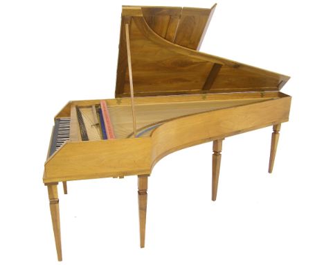 A grand piano after Matthaus Heilmann, Mainz, circa 1785, in the Stein tradition, by Adlam Burnett, Goudhurst, 1976, the case