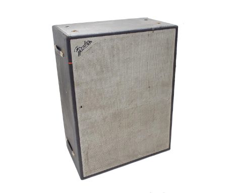 Fender Bassman 100 speaker cabinet, aesthetically in tired condition, untested
