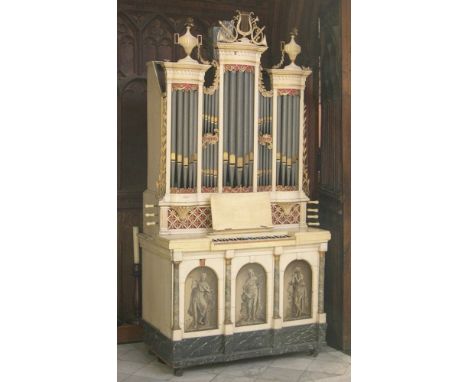 **THIS LOT IS TO BE SOLD IN SITU - SEE VIEWING ARRANGEMENTS BELOW**  A five-stop chamber organ, Dutch, circa 1760 and later, 