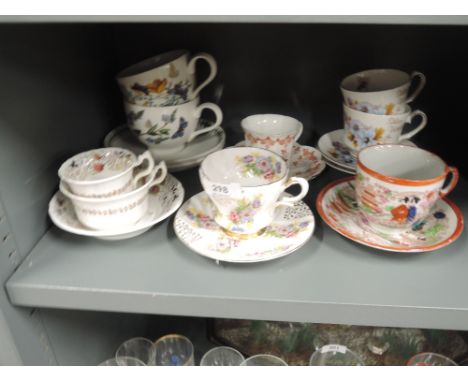 A selection of vintage tea cups and saucers