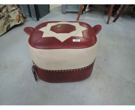 A vintage pouffe