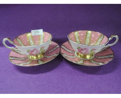 Two cups and saucers by Paragon
